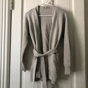 Everlane soft cotton wrap cardigan
